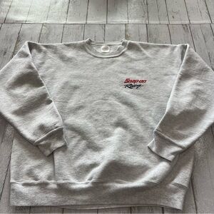 Vintage  Snap On Gray Men's Sweater XL Made in USA